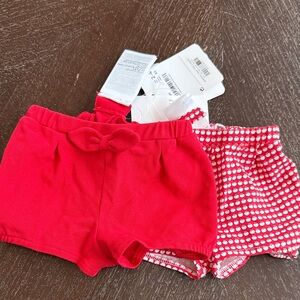 Mayoral Baby Girl Red and White Shorts Set